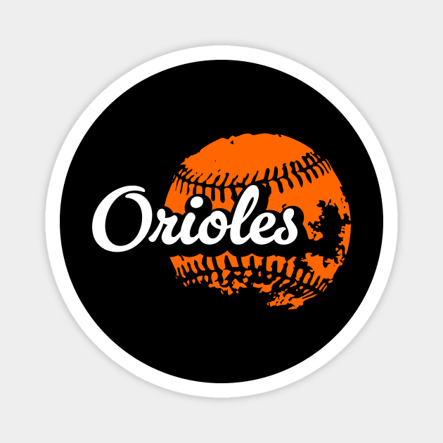 Orioles Baseball Magnet by Throwzack